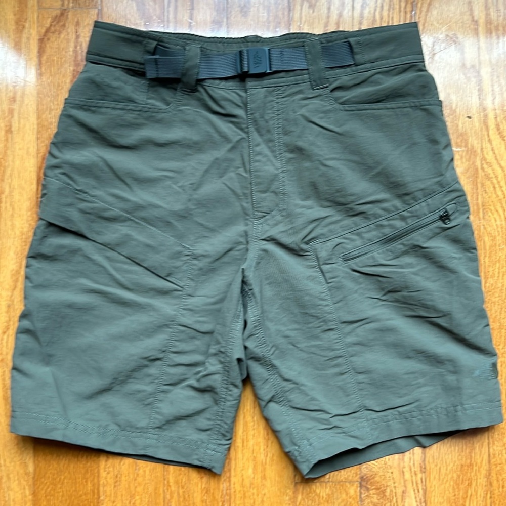 The North Face, Men’s Hiking shorts, Size Small, Army/olive green